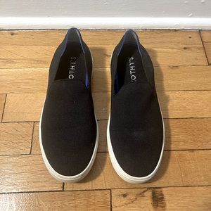 Rothy’s Black Slip-On Sneakers